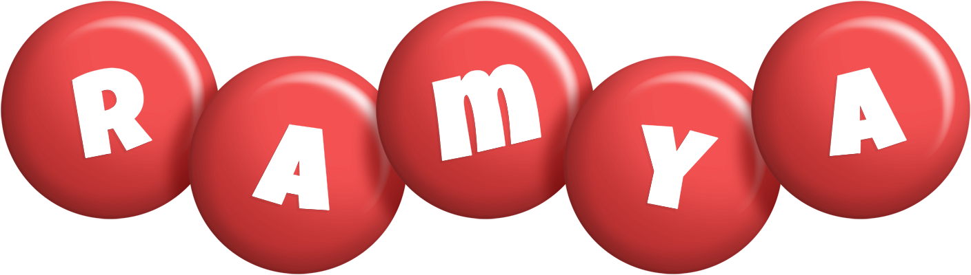 Ramya candy-red logo