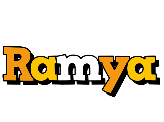 Ramya cartoon logo