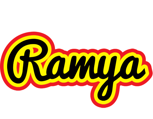 Ramya flaming logo
