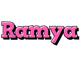 Ramya girlish logo