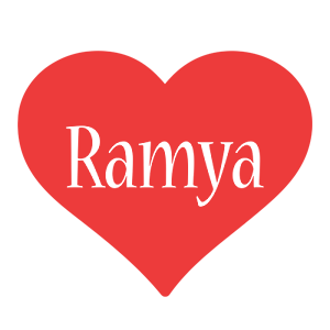 Ramya love logo