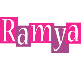 Ramya whine logo