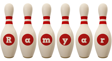 Ramyar bowling-pin logo