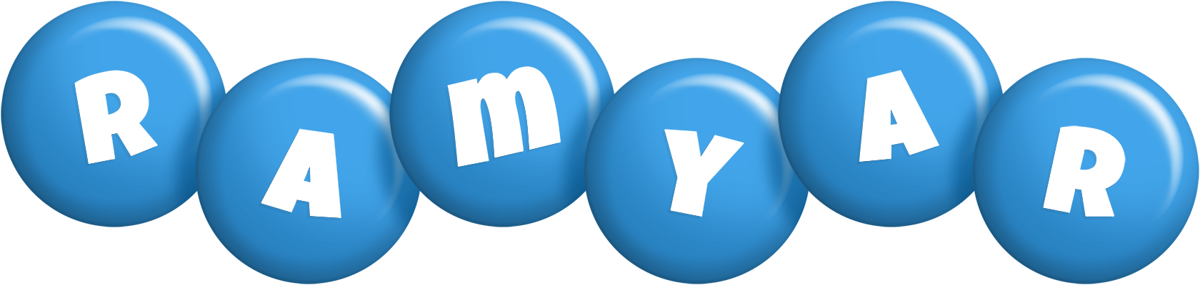 Ramyar candy-blue logo