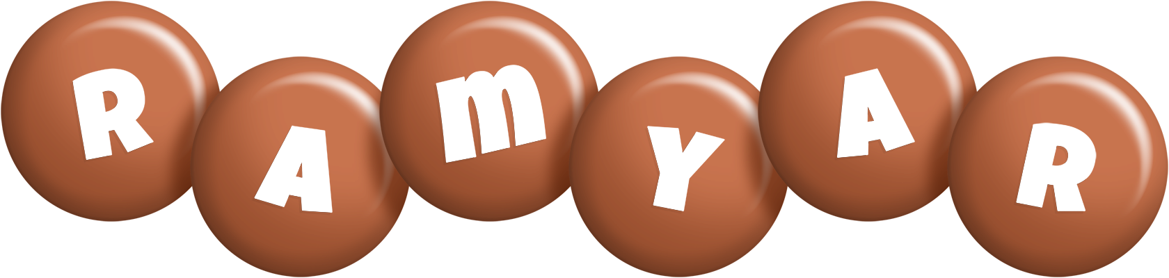 Ramyar candy-brown logo