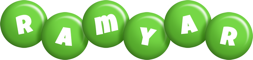 Ramyar candy-green logo
