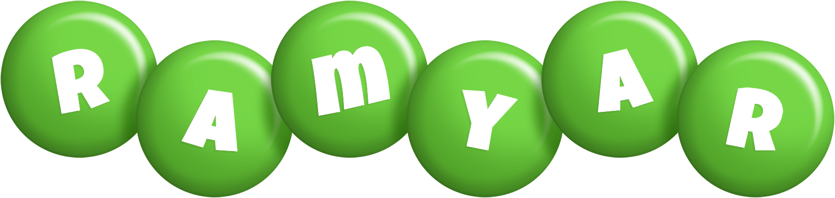 Ramyar candy-green logo