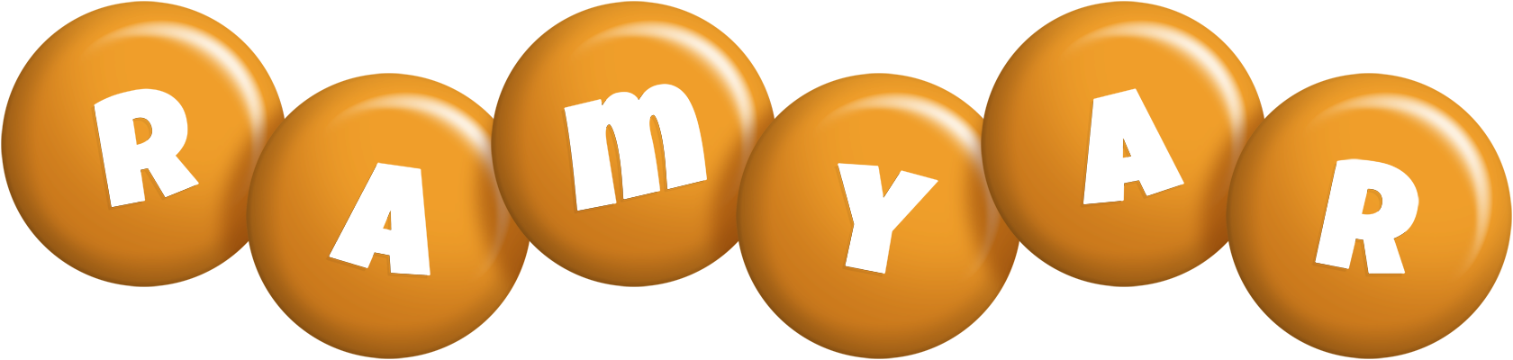 Ramyar candy-orange logo