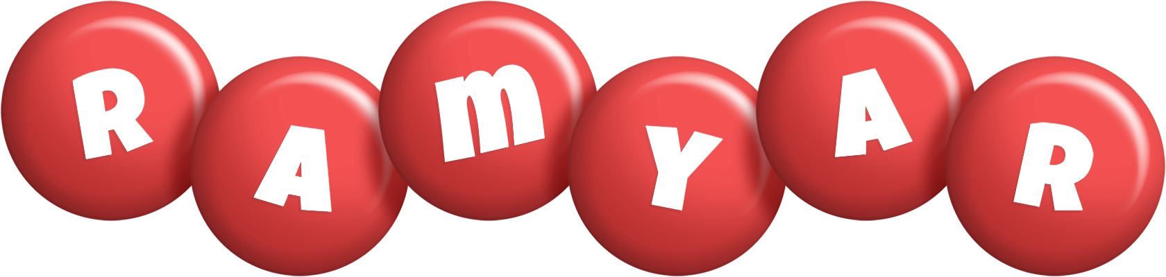 Ramyar candy-red logo