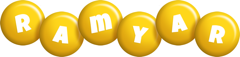 Ramyar candy-yellow logo