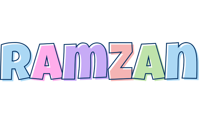 Ramzan pastel logo