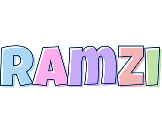 Ramzi pastel logo