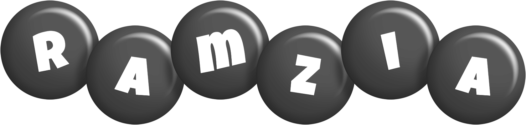 Ramzia candy-black logo