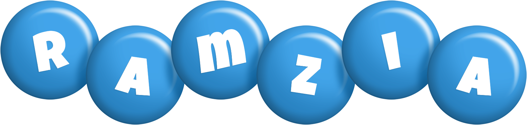 Ramzia candy-blue logo