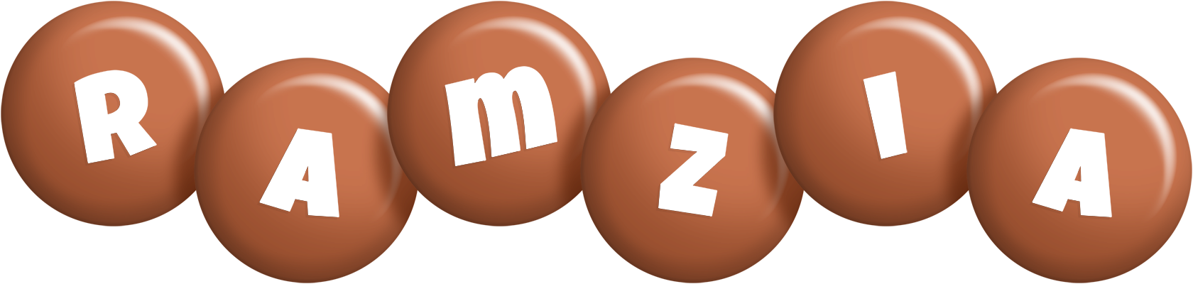 Ramzia candy-brown logo
