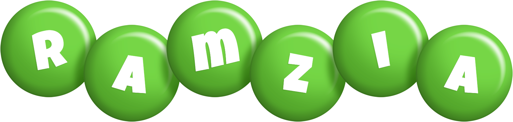 Ramzia candy-green logo