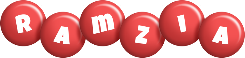 Ramzia candy-red logo