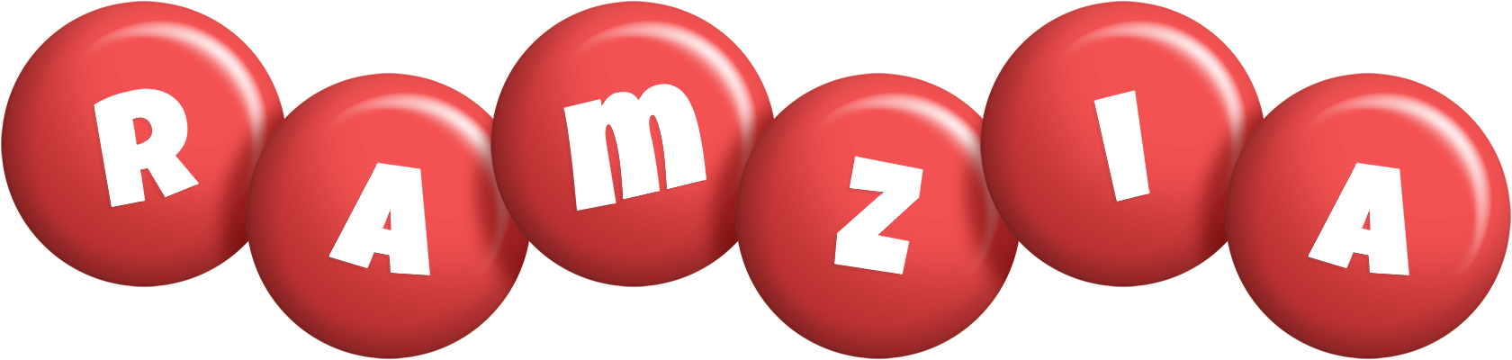 Ramzia candy-red logo