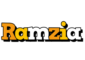 Ramzia cartoon logo