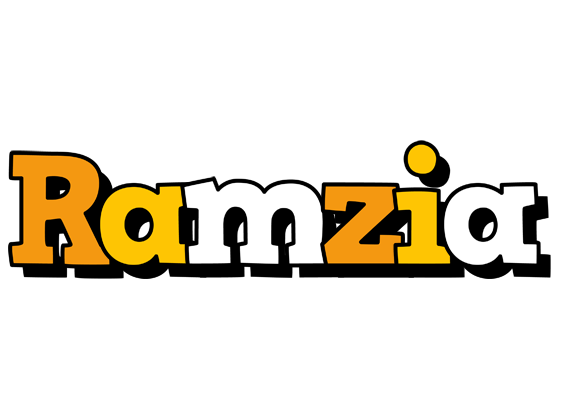 Ramzia cartoon logo
