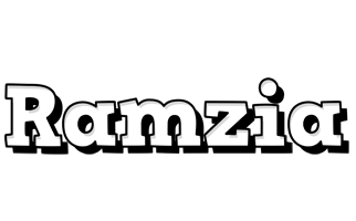 Ramzia snowing logo