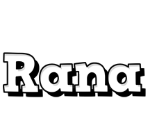 Rana snowing logo