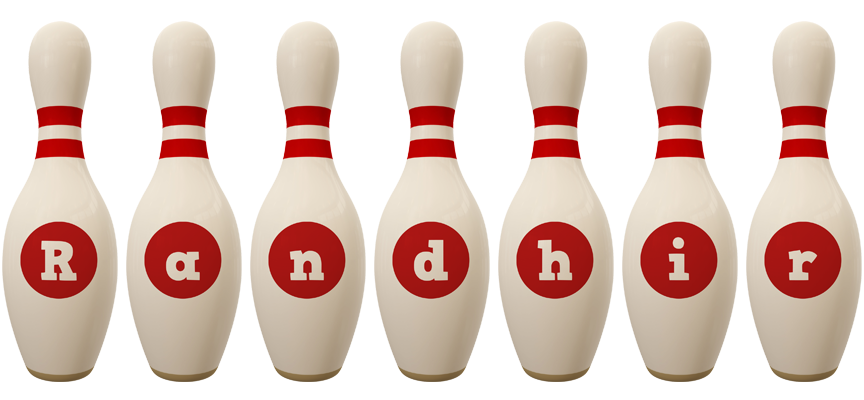 Randhir bowling-pin logo