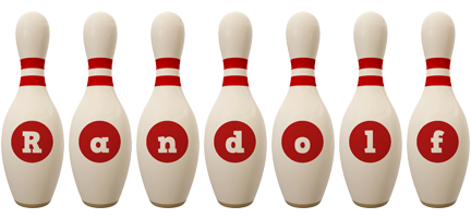 Randolf bowling-pin logo