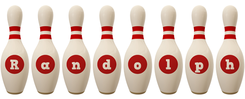 Randolph bowling-pin logo