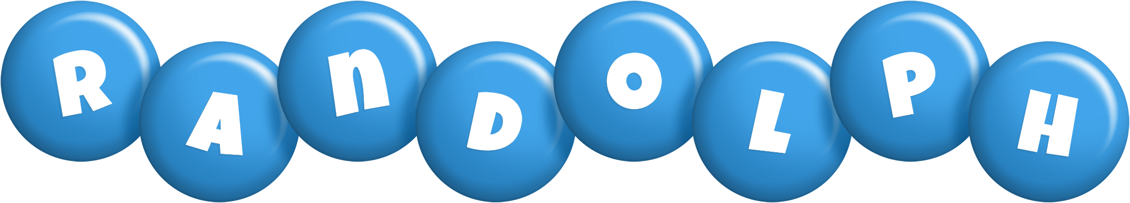 Randolph candy-blue logo