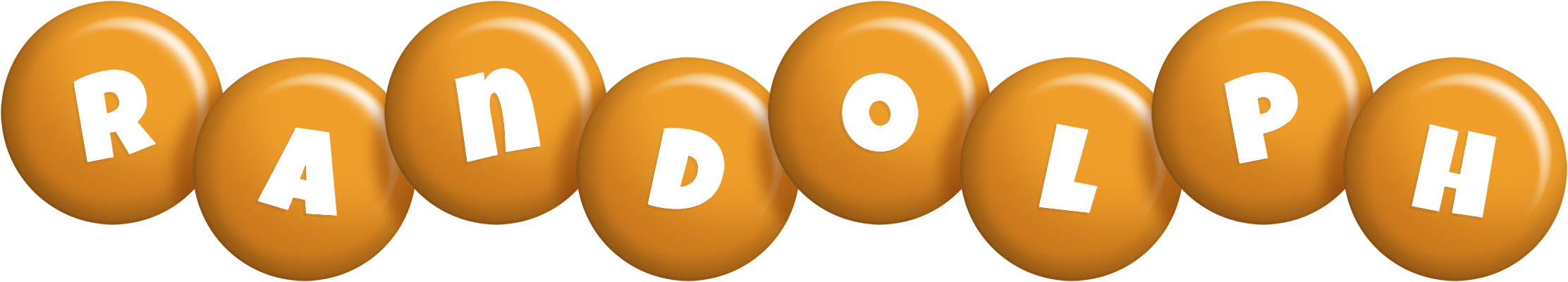 Randolph candy-orange logo