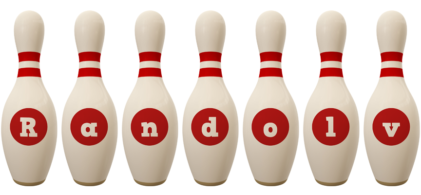 Randolv bowling-pin logo
