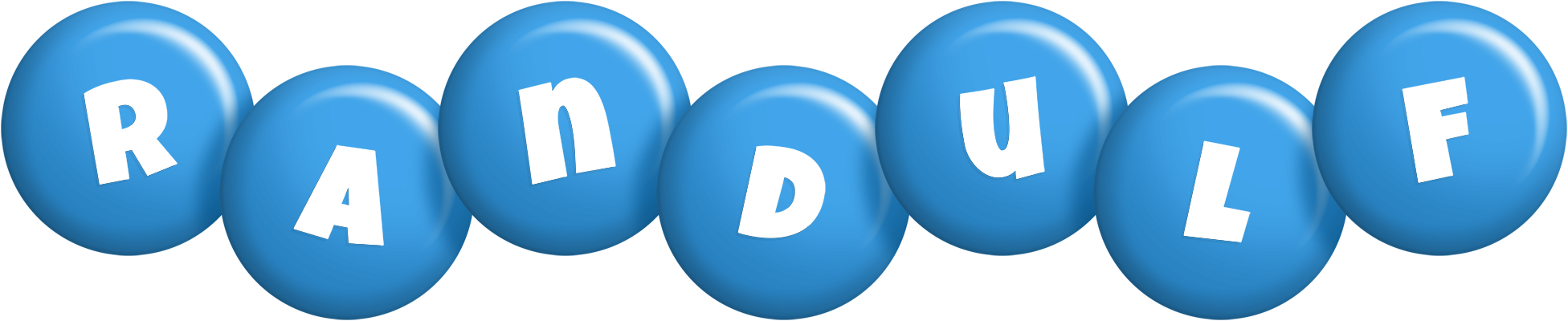Randulf candy-blue logo