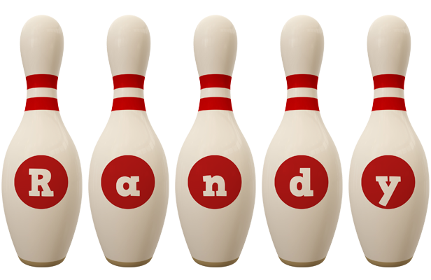 Randy bowling-pin logo