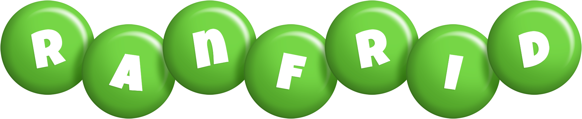 Ranfrid candy-green logo