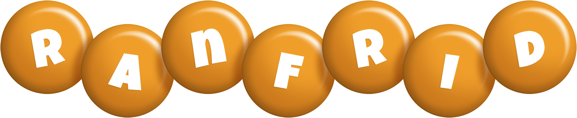 Ranfrid candy-orange logo