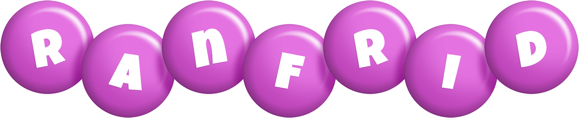 Ranfrid candy-purple logo