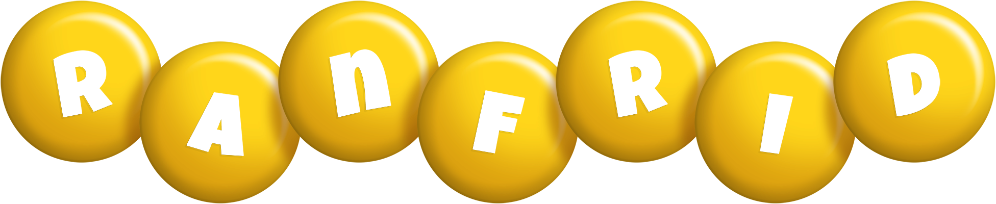 Ranfrid candy-yellow logo