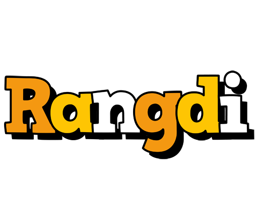Rangdi cartoon logo