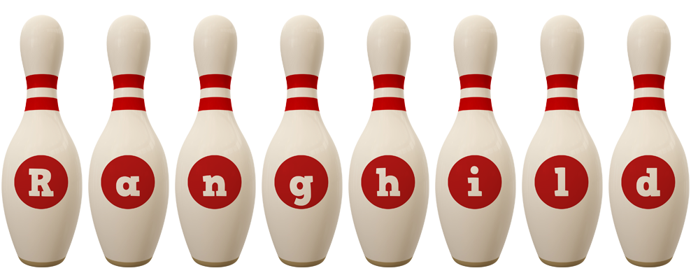 Ranghild bowling-pin logo