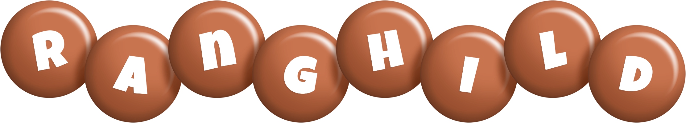 Ranghild candy-brown logo