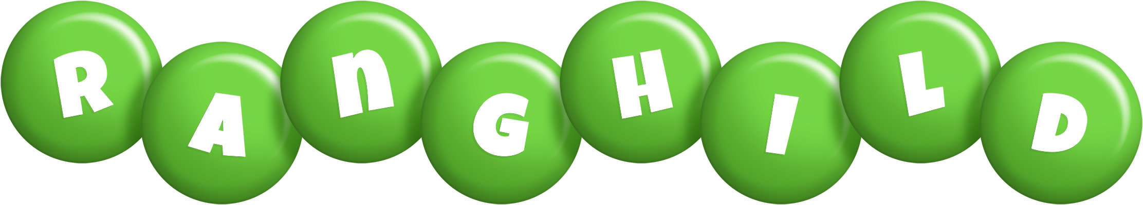 Ranghild candy-green logo
