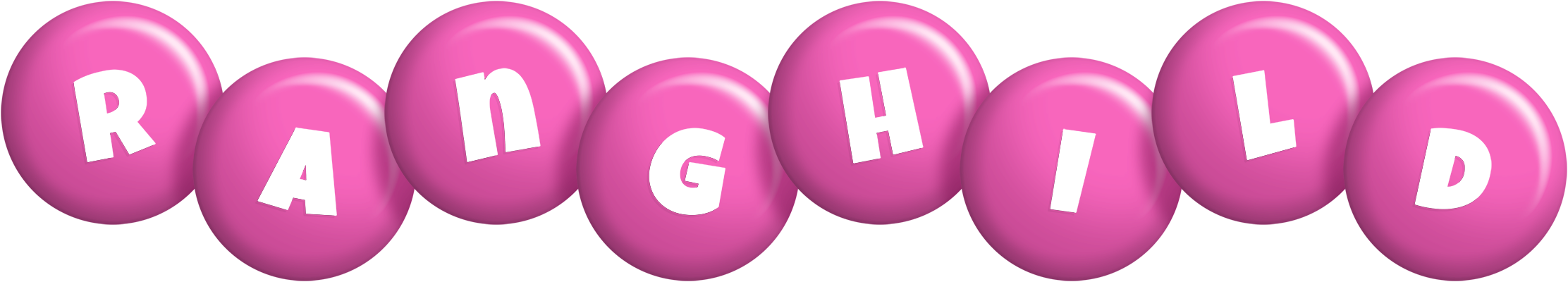 Ranghild candy-pink logo