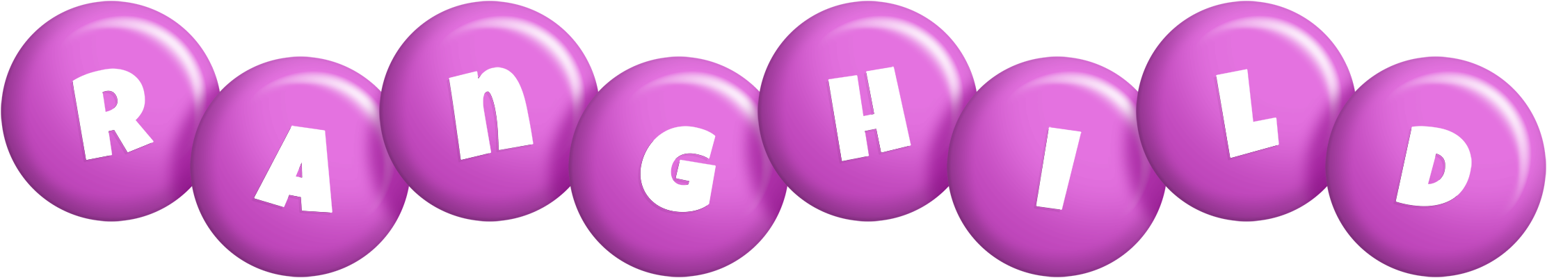 Ranghild candy-purple logo