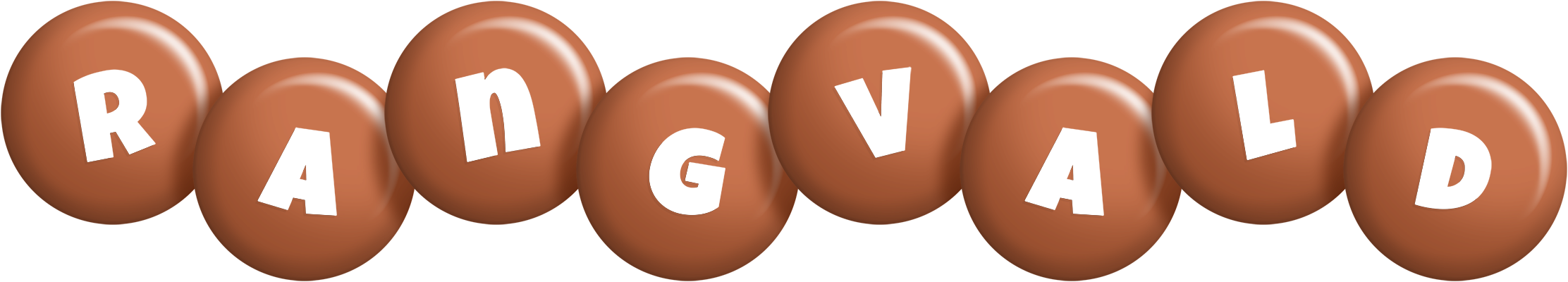 Rangvald candy-brown logo