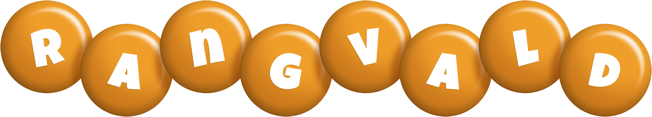 Rangvald candy-orange logo