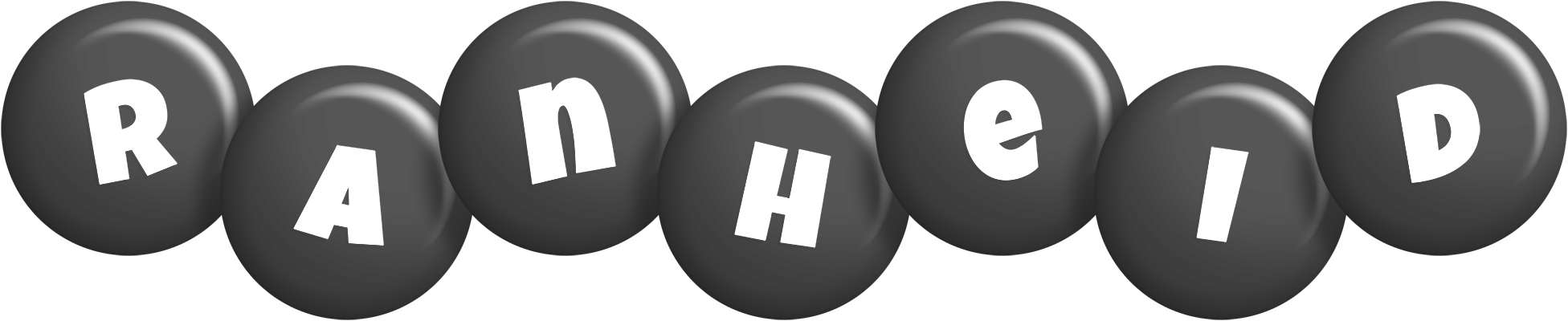 Ranheid candy-black logo