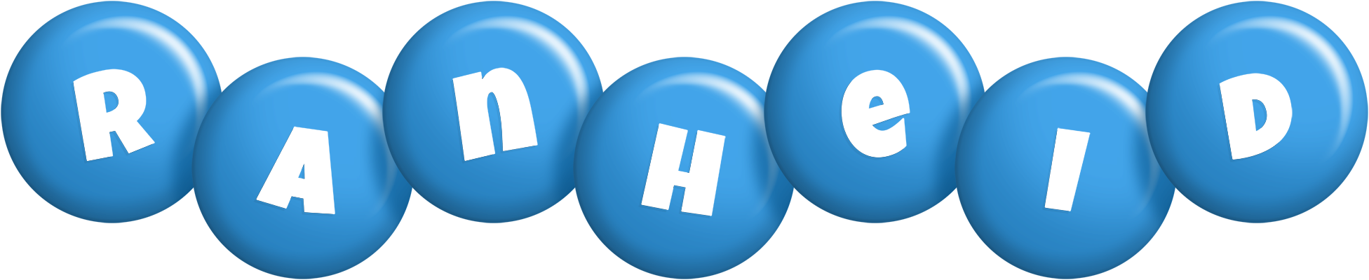 Ranheid candy-blue logo