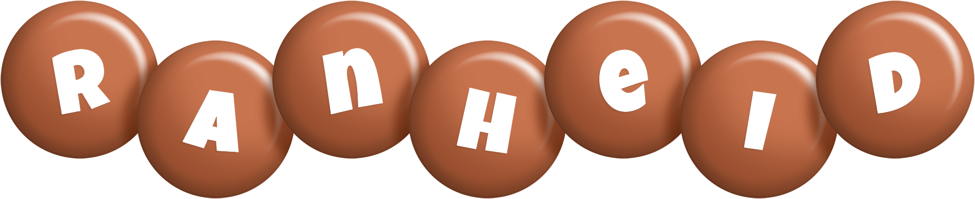 Ranheid candy-brown logo