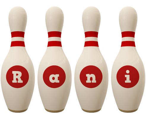 Rani bowling-pin logo
